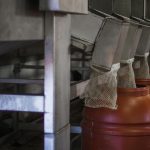 επεξεργασία ελιών και συσκευασία τους σε βαρέλια συσκευασίας